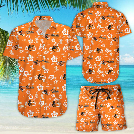 Darktreedesigns Baltimore Orioles Orange Hawaiian Shirt