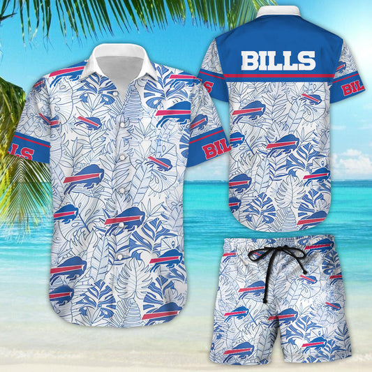 Darktreedesigns Buffalo Bills Football Aloha Shirt Hawaiian Aloha Shirt Hawaiian Shorts Beach Short Shirt