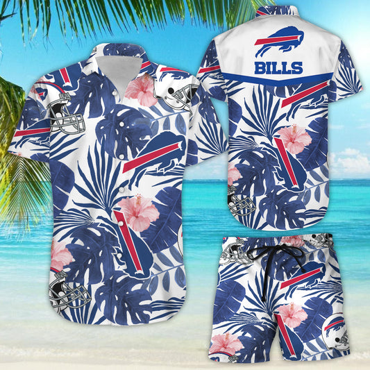 Darktreedesigns Buffalo Bills Aloha Shirt Hawaiian Aloha Shirt Hawaiian Shorts Beach Short Shirt Wa0510