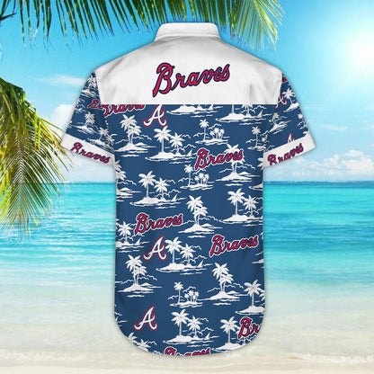Darktreedesigns Atlanta Braves Vintage Mlb Hawaiian Shirt