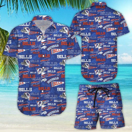 Darktreedesigns Buffalo Bills Retro AOP Hawaiian Shirt