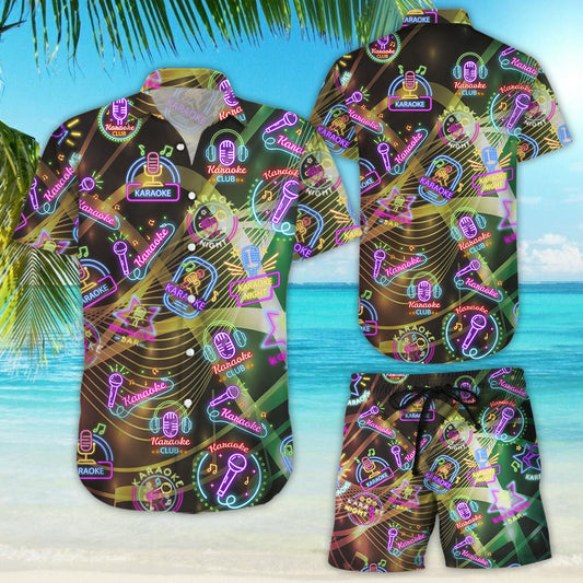 Darktreedesigns Amazing Karaoke Neon Sign Hawaiian Shirt | For Men & Women | Adult | HW6183