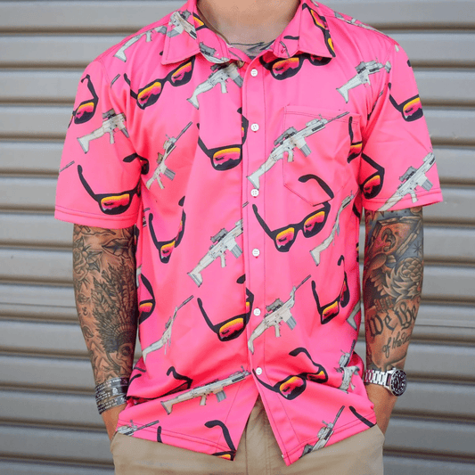 Darktreedesigns Aloha Sunnies Fn Scars Hawaiian Shirt