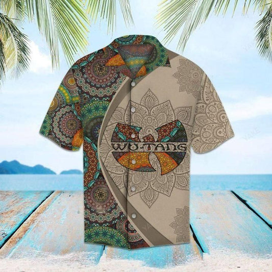 Darktreedesigns Wu-Tang Clan Logo Mandala Pattern Hawaiian Shirt 3D T Shirt Hoodie Sweater