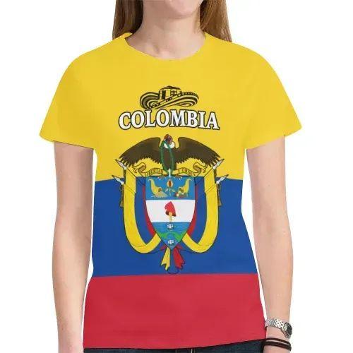 Darktreedesigns Colombia T Shirt - Colombian Flag T Shirt RLT7