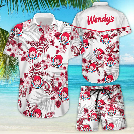 Darktreedesigns Wendy's Tropical Flower Aloha Hawaiian Shirts and short, Summer hawaiian day 3d Hawaii shirt