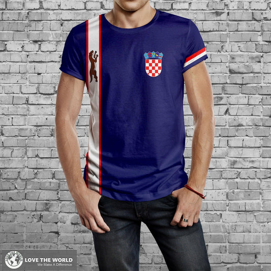 Darktreedesigns Croatia T Shirt - Croatian Flag And Coat Of Arms