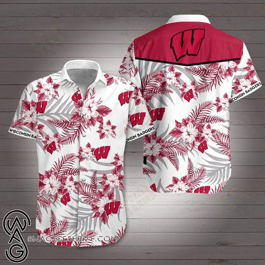 Darktreedesigns Wisconsin Badgers Football Hawaiian Shirt – Maria